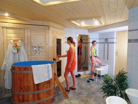 Wellnessbereich im Urlaub auf dem Bauernhof